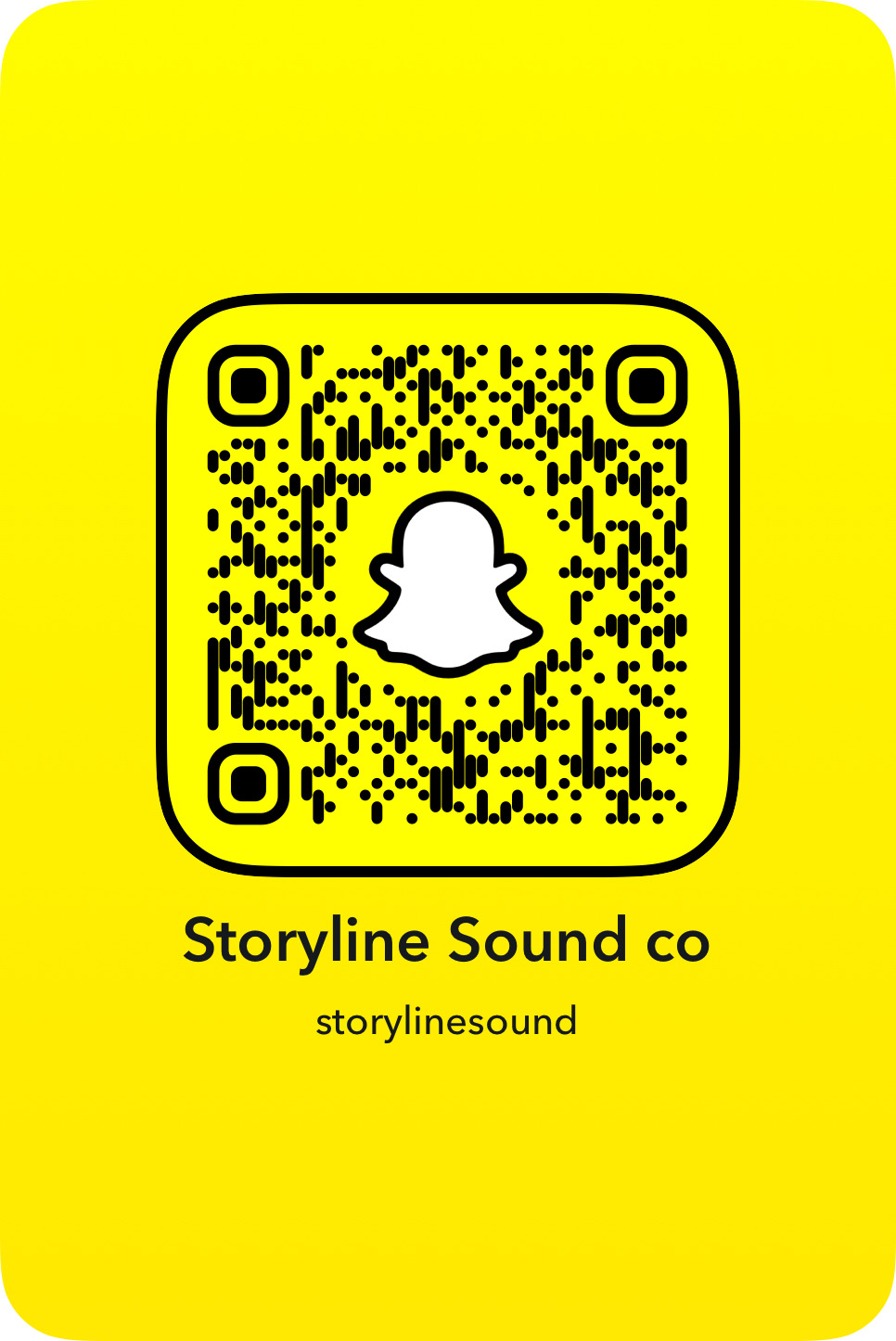 Storyline Sound Co. Snapchat Snapcode
